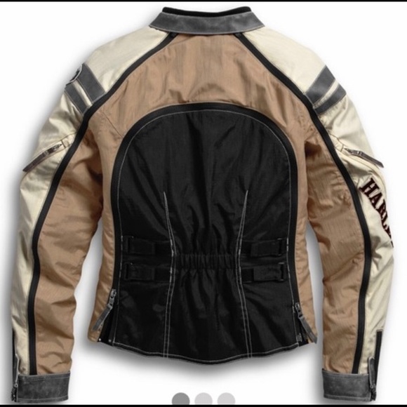 Harley Davidson Switchback Riding Jacket/Black-Tan Removable Liner 2x Like New - Picture 2 of 11